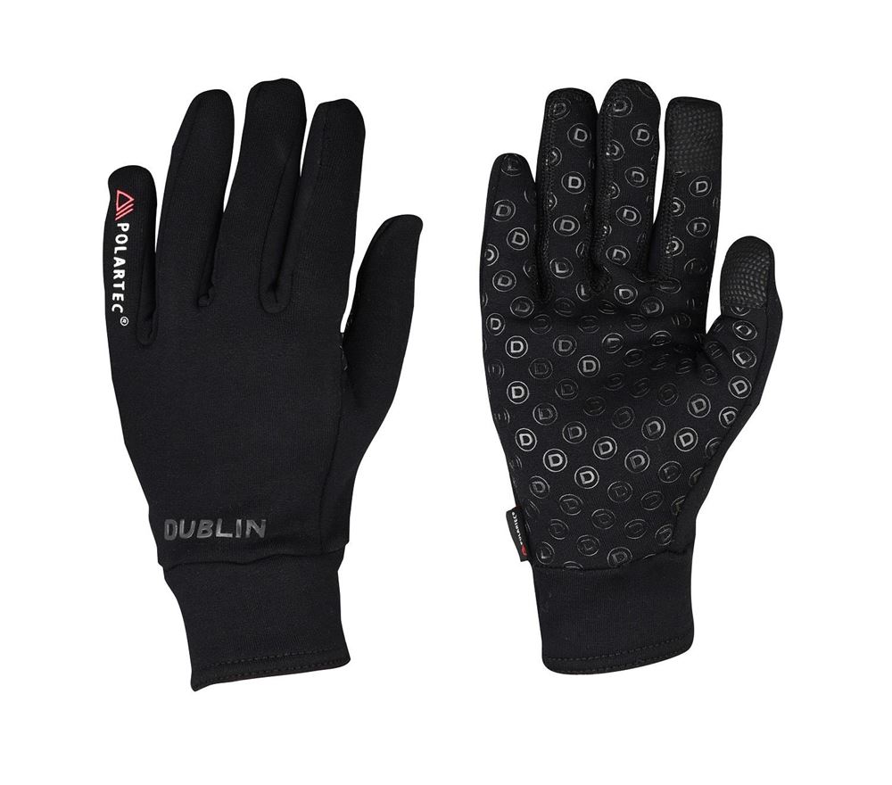 Dublin Polartec Fleece Riding Gloves (Black)