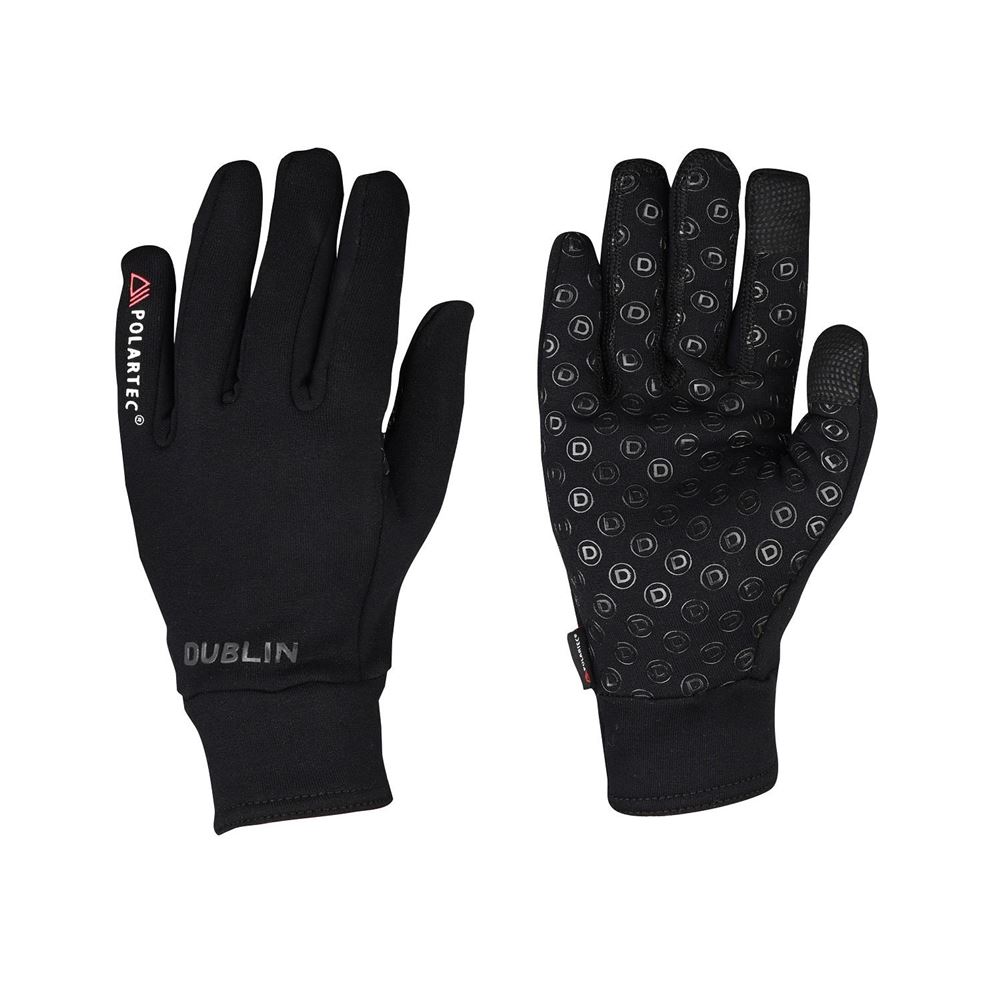 Dublin Polartec Fleece Riding Gloves (Black)