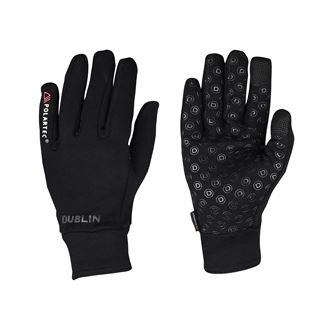 Dublin Polartec Fleece Riding Gloves (Black)