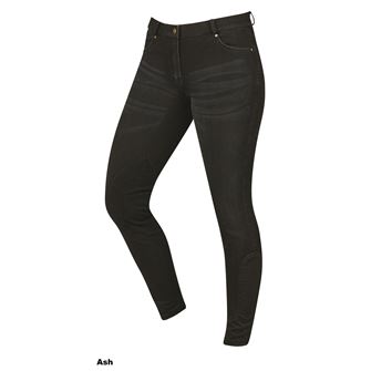 Dublin Shona Knee Patch Denim Ladies Breeches (Ash)