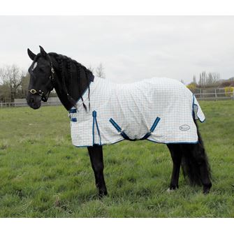 Rhinegold Maui Check Summer Sheet (Turquoise Check)