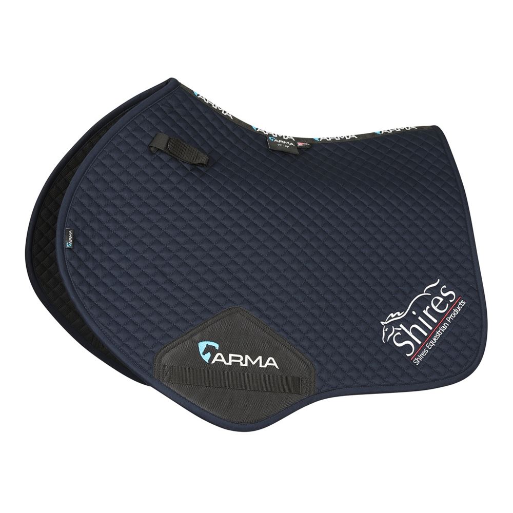 *pic* Shires Branded Jump Saddlecloth (Navy)
