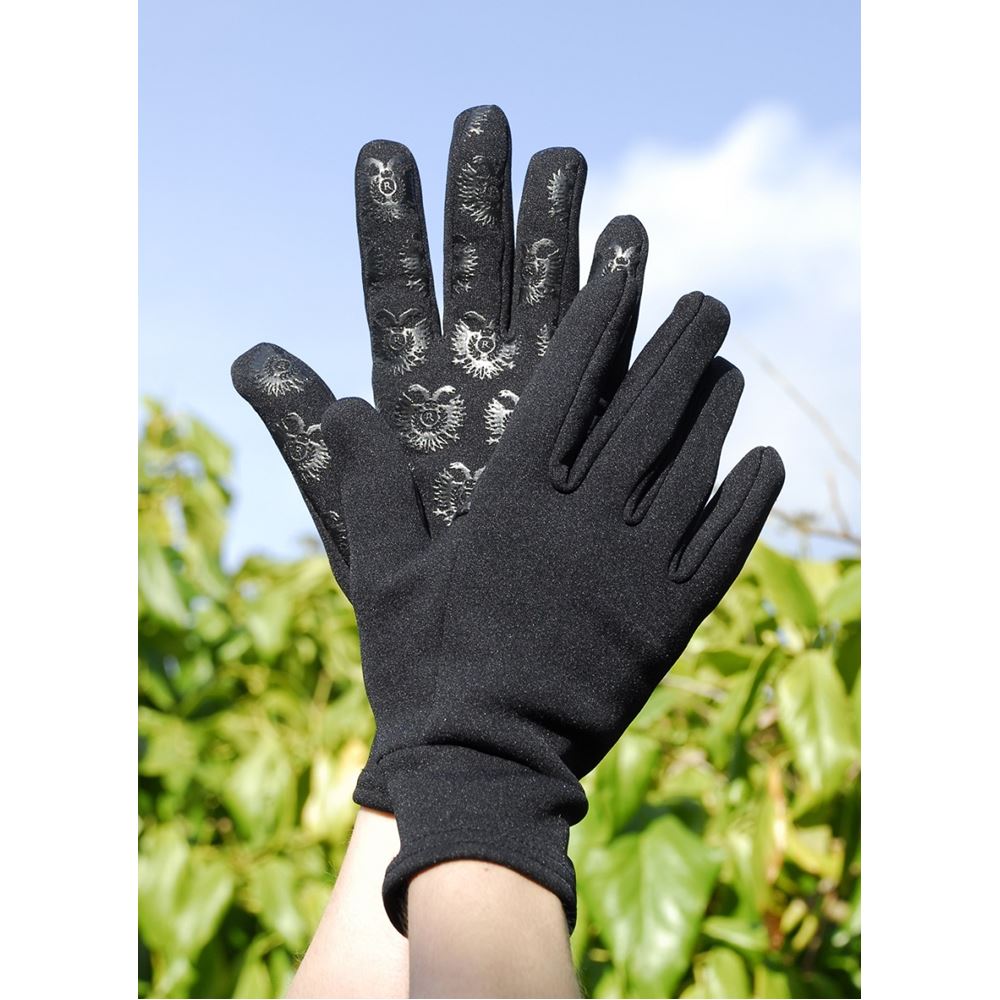 Rhinegold Fleece Lined Gloves (Black)