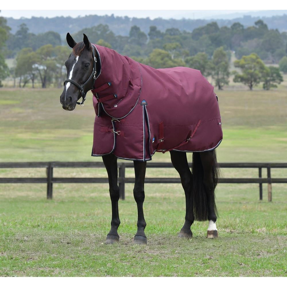 Weatherbeeta Comfitec Essential Turnout Detach-A-Neck - 50g (Burgundy/Navy)