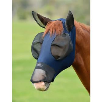 Weatherbeeta ComFiTec Luxe Bug Eye Saver With Ears And Nose (Navy/Black)