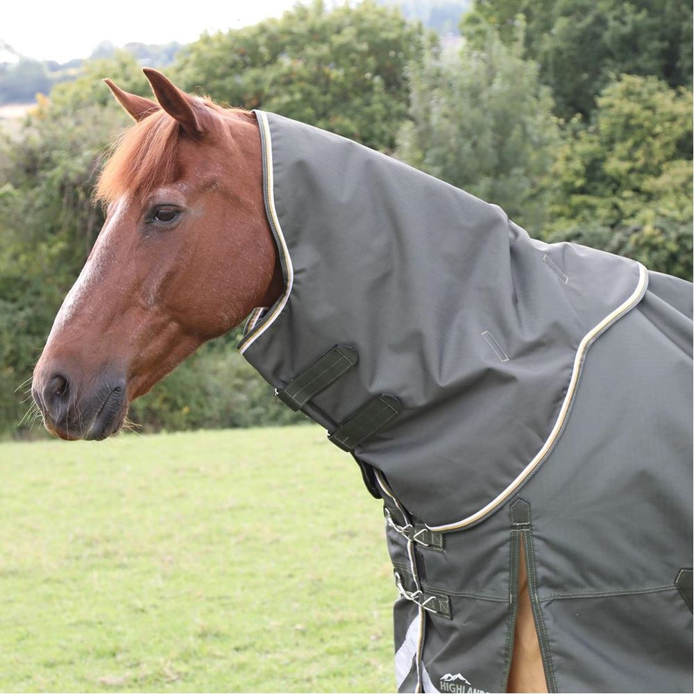Shires Highlander Plus 50 Turnout Rug Neck Cover (Green)