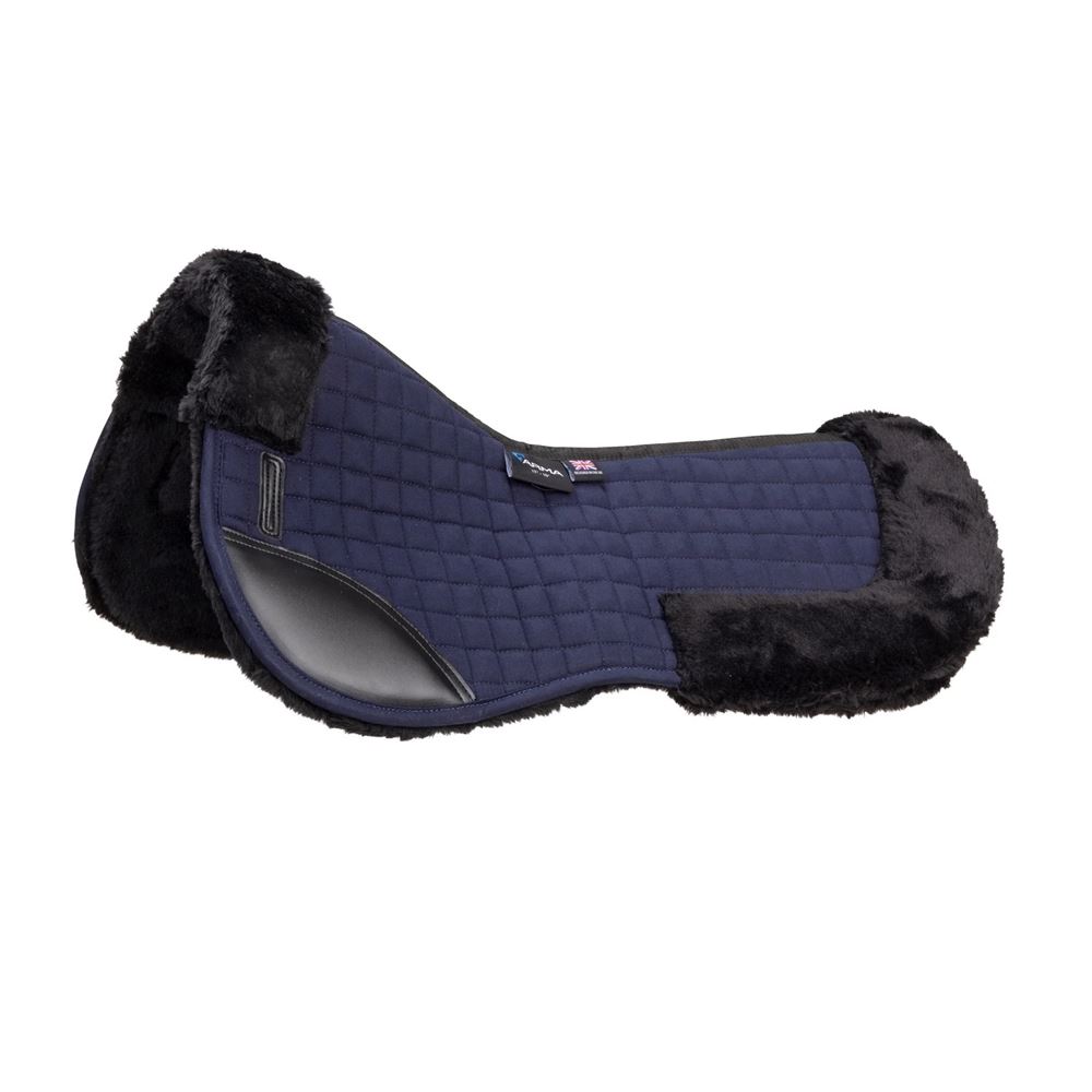 Shires Arma Deluxe Cotton Half Pad (Navy/Navy)