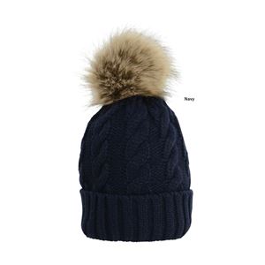 Hy Equestrian Melrose Cable Knit Bobble Hat