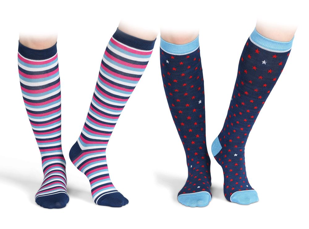 Shires Bamboo Socks - Adult 2 Pack (Navy)