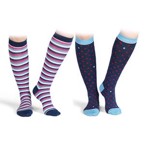 Shires Bamboo Socks - Adult 2 Pack (Navy)
