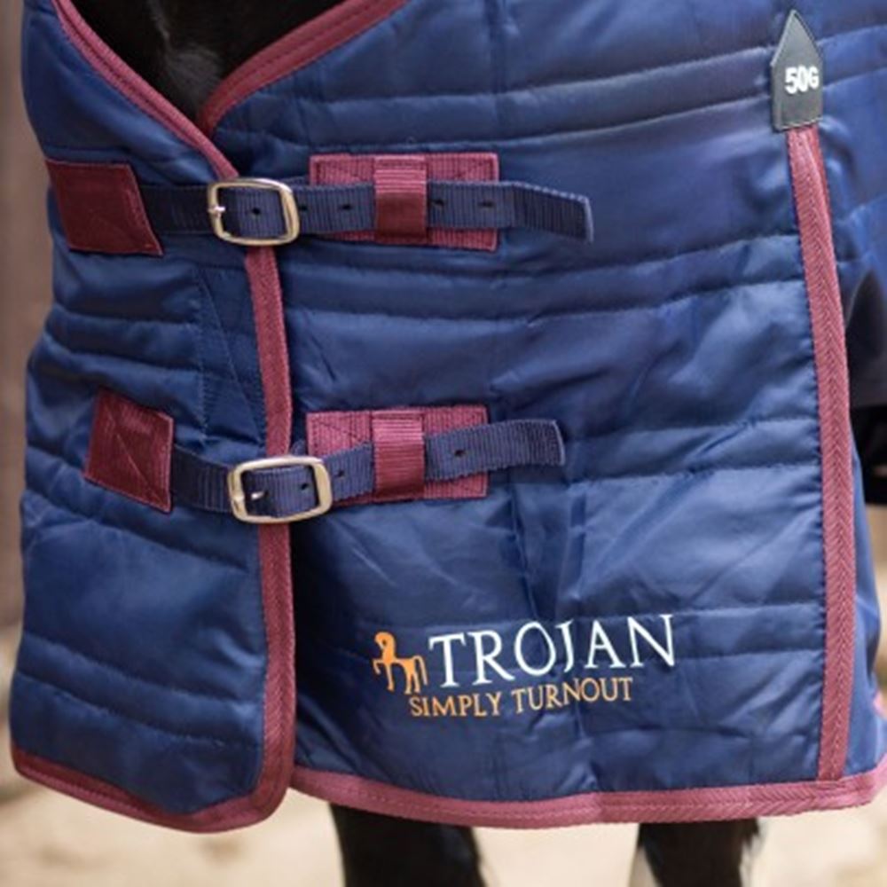 Gallop Trojan 50 Stable Rug (Navy/Burgundy)