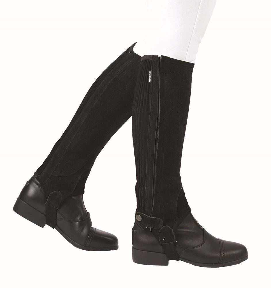 Dublin Adults Suede Half Chaps