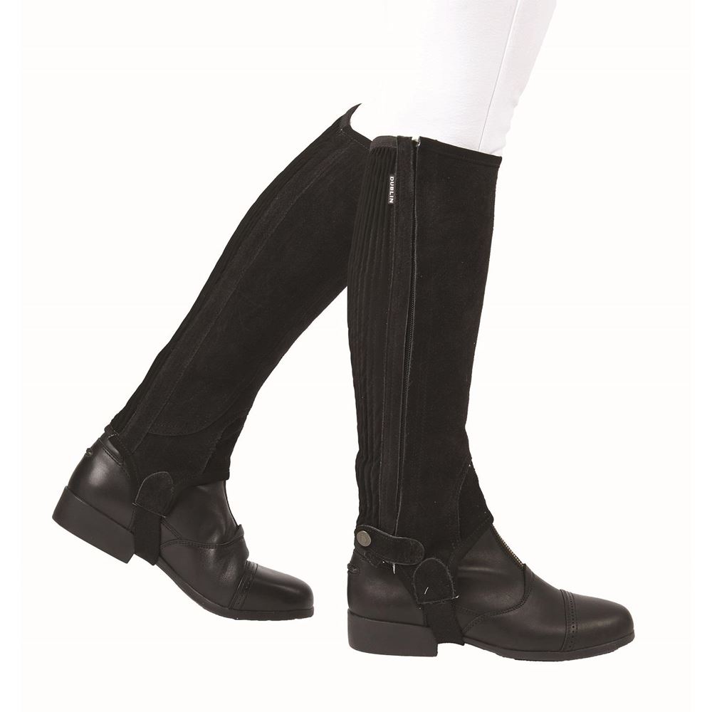 Dublin Adults Suede Half Chaps