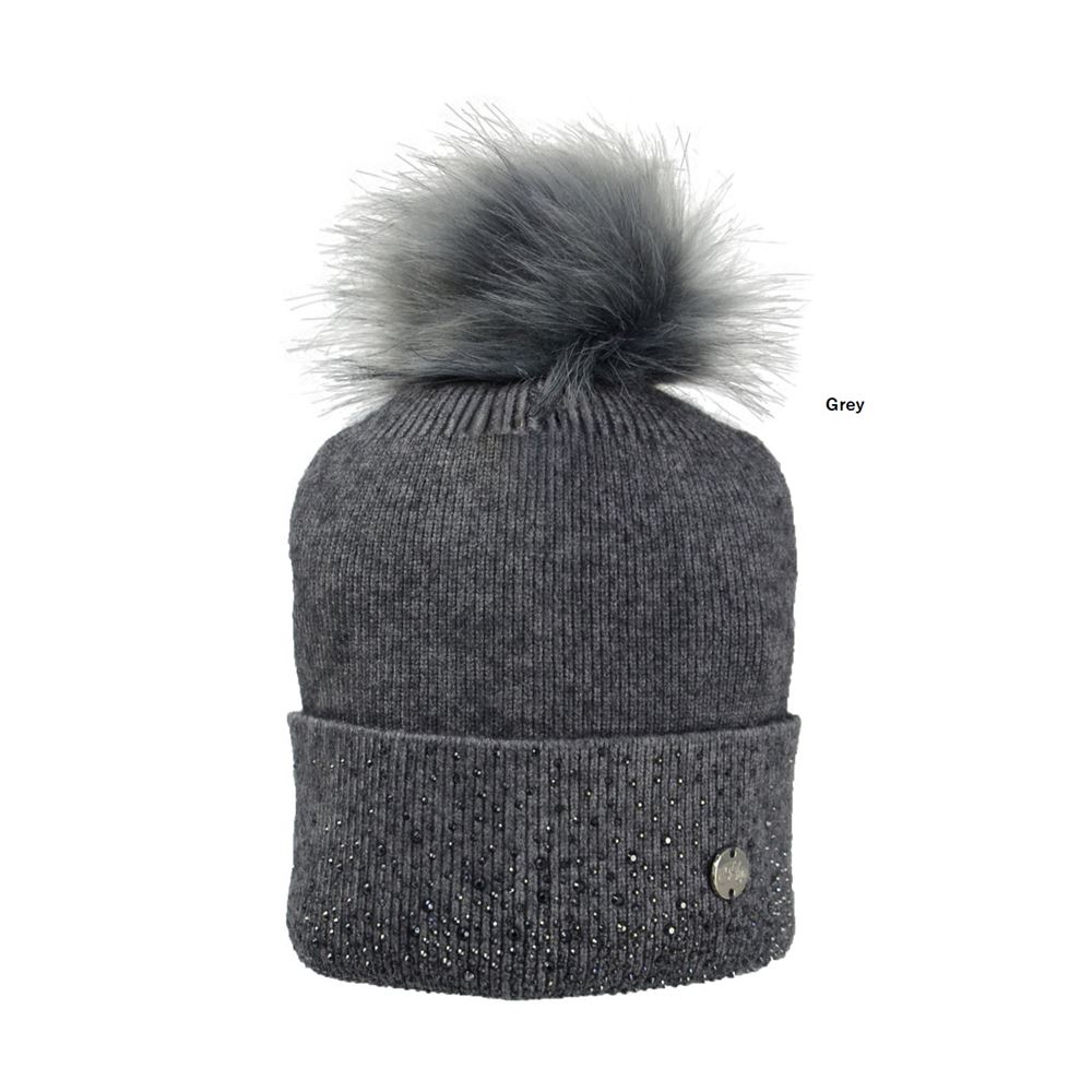 Hy Equestrian Alaska Diamante Bobble Hat 