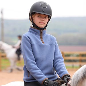 Shires Aubrion Core Half Zip Fleece - Young Rider (Blue)