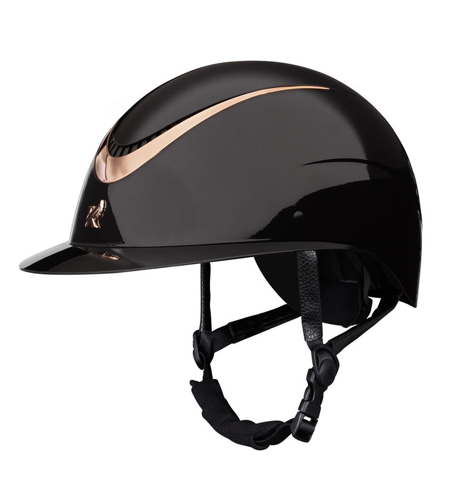 Shires Karben Alina Ellipse Riding Hat 52-54 (Black/Rose Gold)