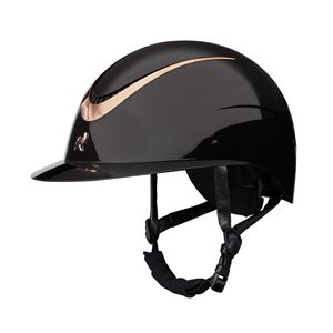Shires Karben Alina Ellipse Riding Hat 52-54 (Black/Rose Gold)