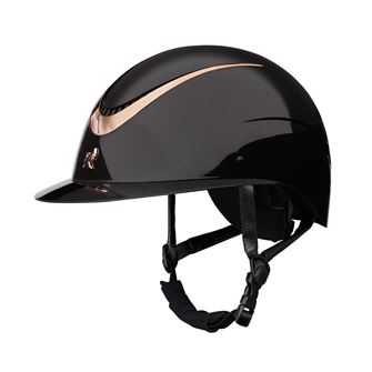 Shires Karben Alina Ellipse Riding Hat 52-54 (Black/Rose Gold)
