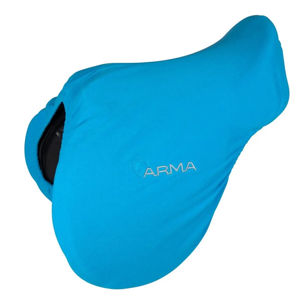 Shires ARMA Fleece Saddle Cover 14"-16.5" (Bright Blue)