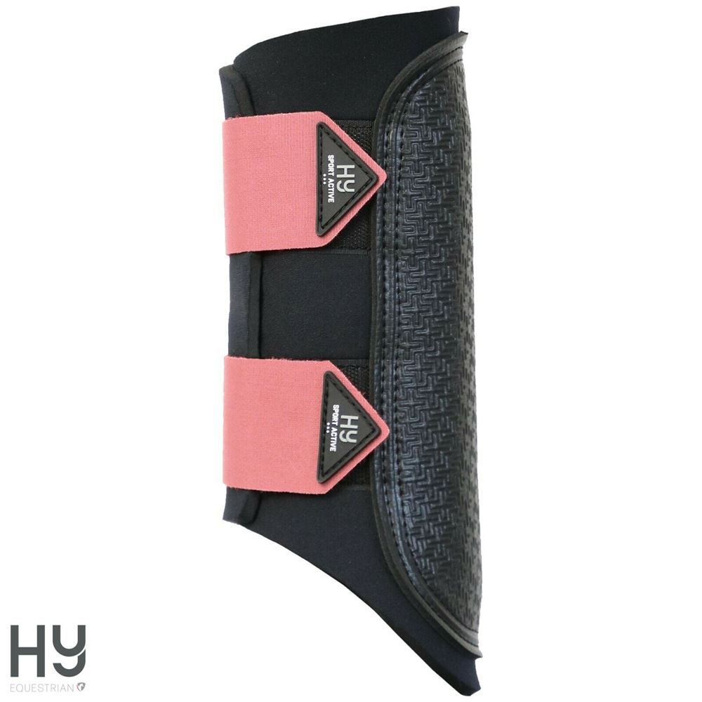 Hy Sport Active Brushing Boots (Coral Rose)