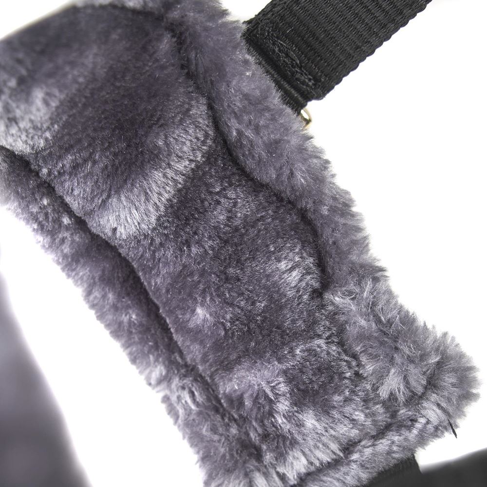 Shires Arma Fleece Lined Lunge Cavesson (Black)