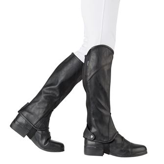 Dublin Stretch Fit Childs Half Chaps (Black)