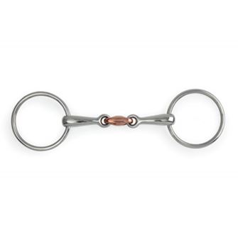 Shires Loose Ring Copper Lozenge Snaffle