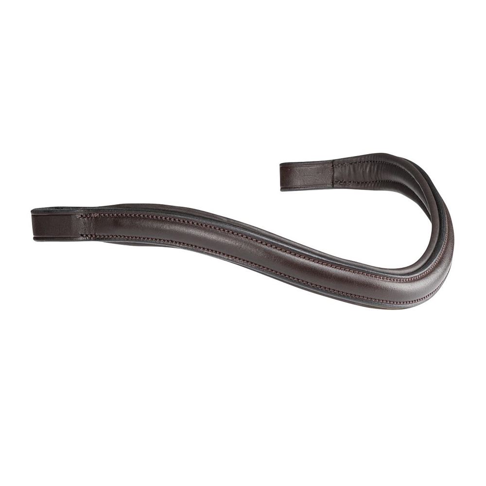 *barcodes* Shires Velociti Rapida Padded Curved Browband (Havana)