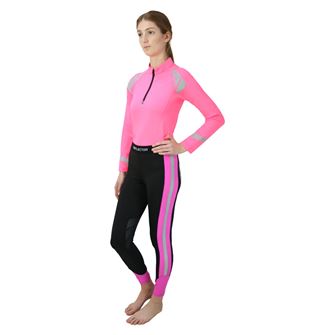 Reflector Adults Riding Tights by Hy Equestrian (Pink)