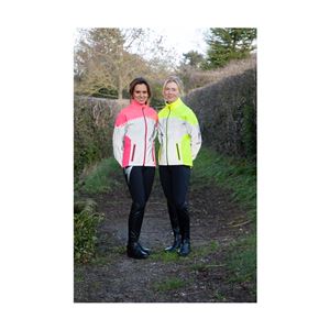 Hy Equestrian Silva Flash Lightweight Duo Reflective Jacket (Pink/Reflective Silver)
