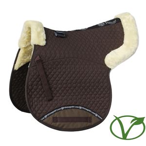 Rhinegold Luxe Fur Numnah (Brown/Natural)