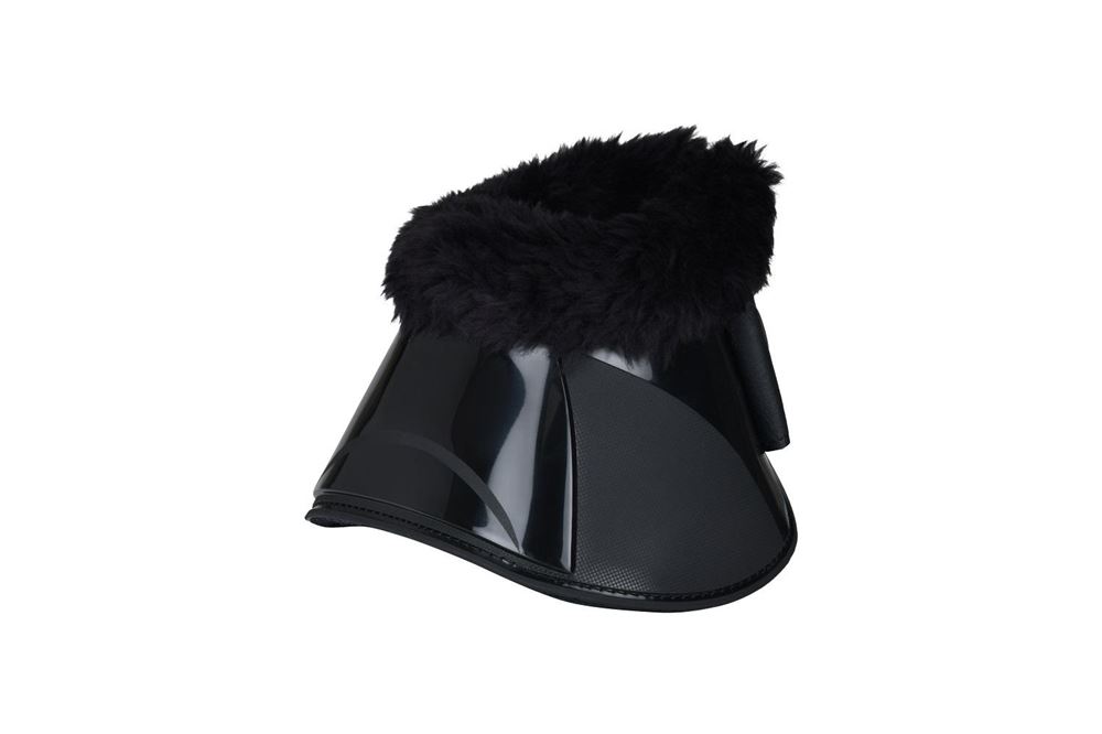 Weatherbeeta Tough-Tec Impact Fleece Trim Bell Boot (Black)