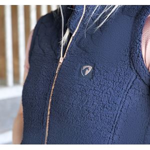 Hy Equestrian Elevate Teddy Fleece Gilet (Navy)