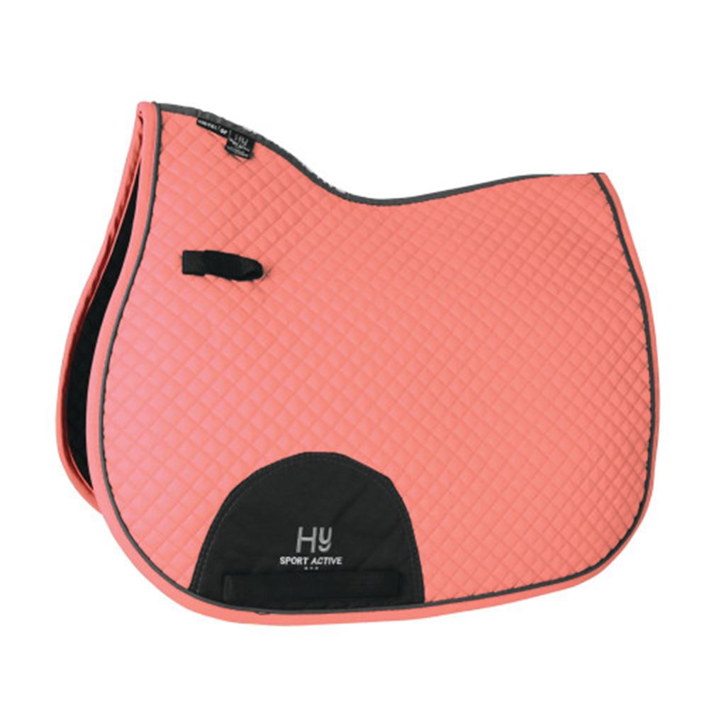 Hy Sport Active GP Saddle Pad (Coral Rose)