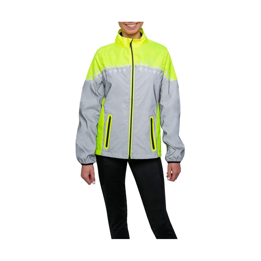 Hy Equestrian Silva Flash Lightweight Duo Reflective Jacket (Yellow/Reflective Silver)