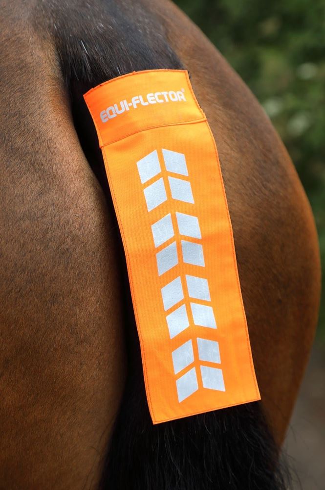 Shires EQUI-FLECTOR Tail Strap (Bright Orange)
