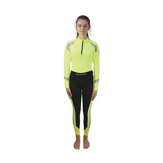 Reflector Adults Riding Tights by Hy Equestrian (Yellow)