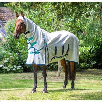 Shires Highlander Plus Sweet Itch Combo Fly Rug (White)