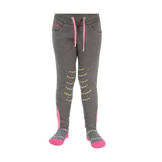 Merry Go Round Pull On Jodhpurs by Little Rider (Grey/Pink)