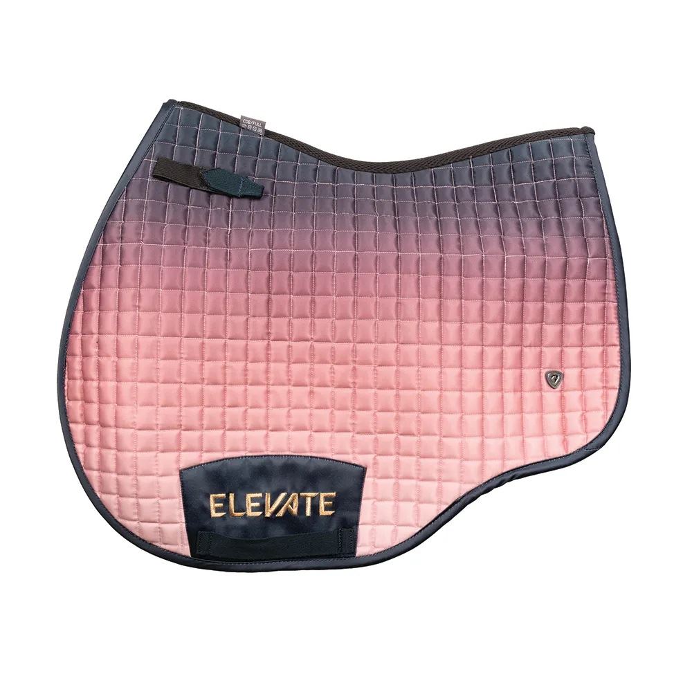 Hy Equestrian Elevate Saddle Pad (Navy/Rose)