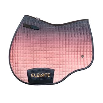 Hy Equestrian Elevate Saddle Pad (Navy/Rose)