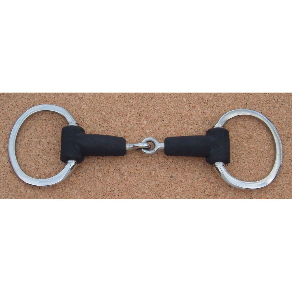 Eggbutt Snaffle Rubber Covered Jointed Mouth