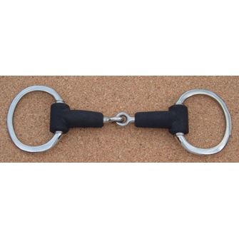 Eggbutt Snaffle Rubber Covered Jointed Mouth