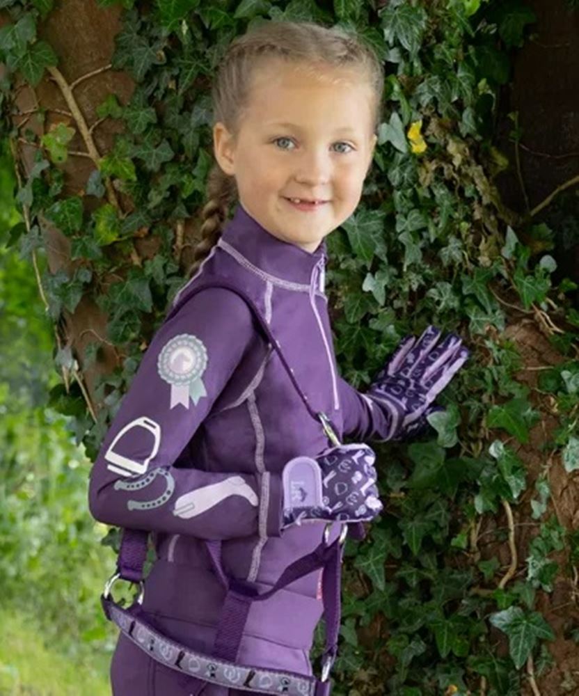 Giddy Up Gymkhana Base Layer by Little Rider (Purple)