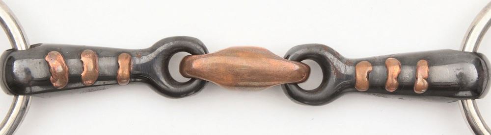 Shires Sweet Iron Three Ring Dutch Gag with Lozenge