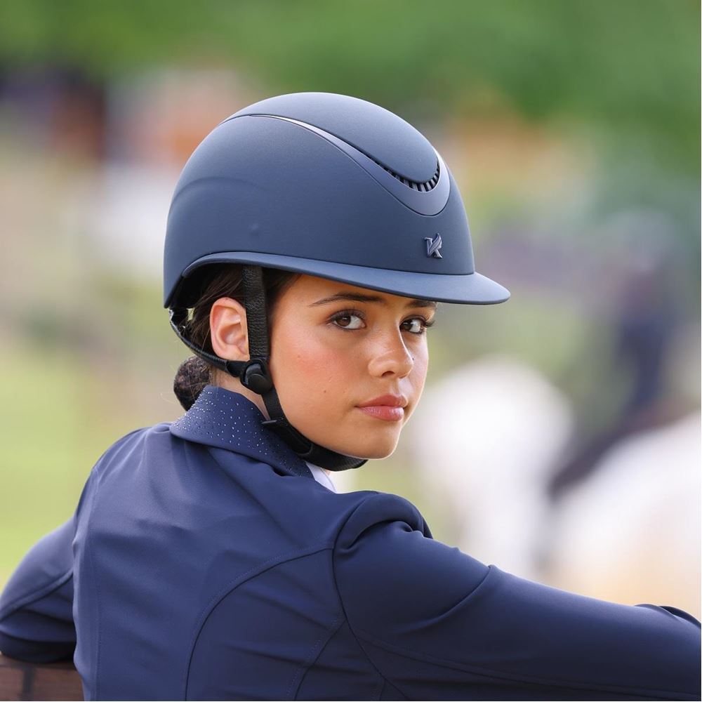 Shires Karben Aria Ellipse Riding Hat 52-54 (Navy)
