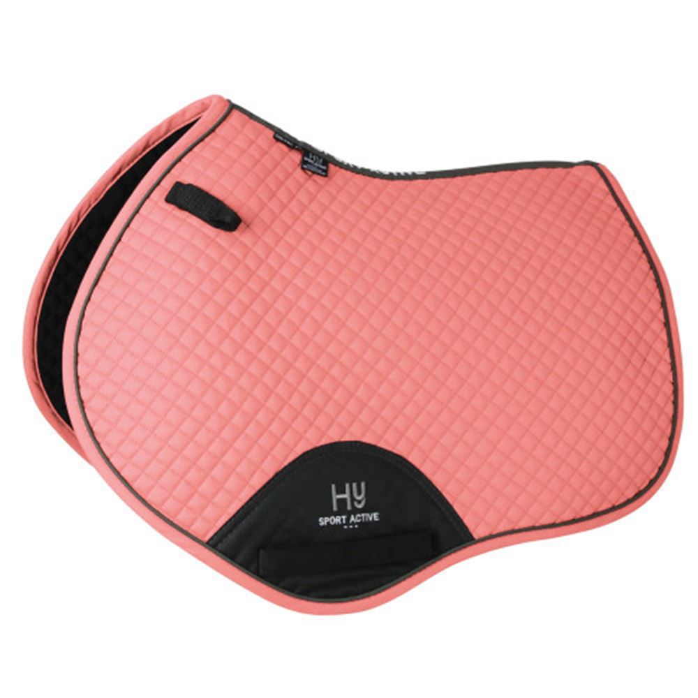 Hy Sport Active Close Contact Saddle Pad (Coral Rose)
