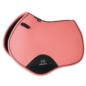 Hy Sport Active Close Contact Saddle Pad (Coral Rose)