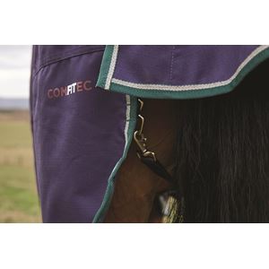 Weatherbeeta Comfitec Plus Dynamic Turnout High Neck - 100g (Navy/Forest Green)