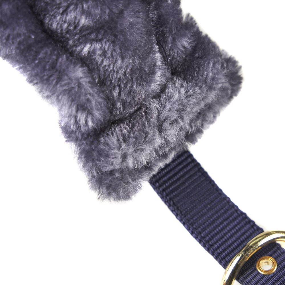 Shires Arma Fleece Lined Lunge Cavesson (Navy)